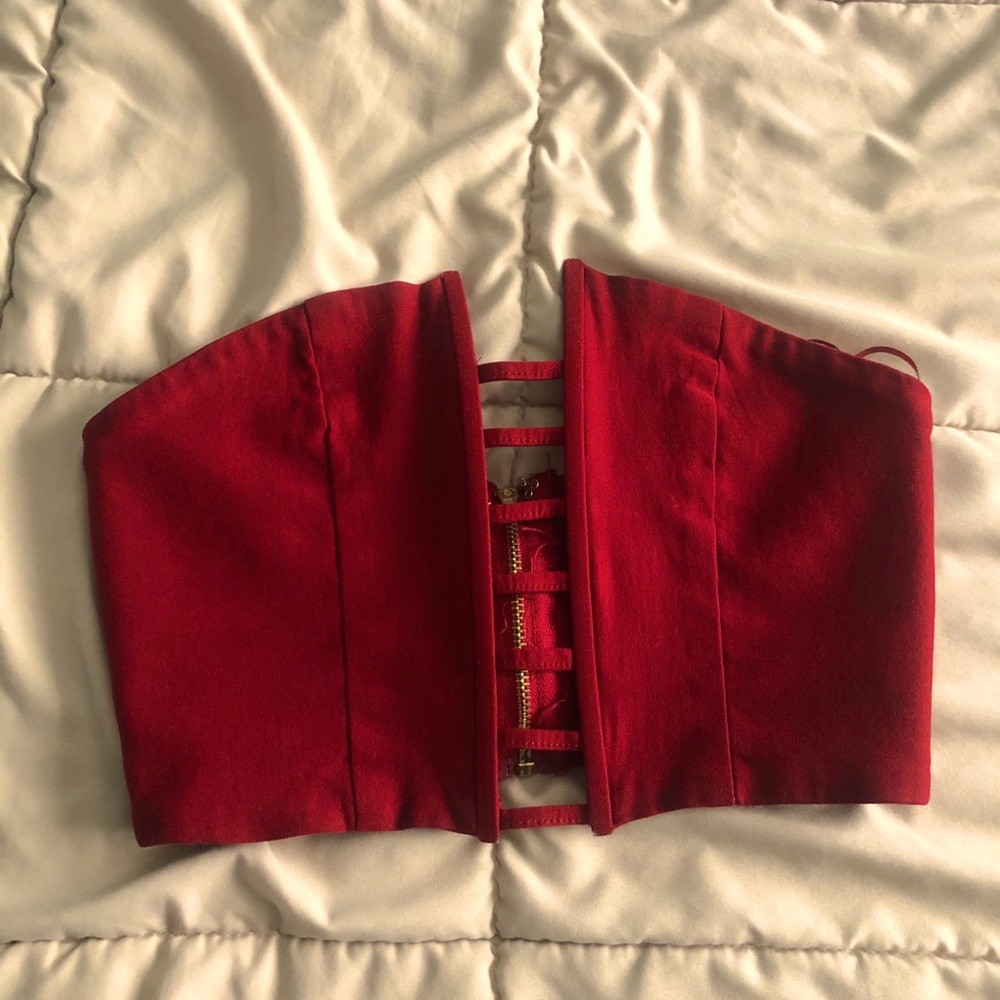 Red/Maroon Sleeveless Top